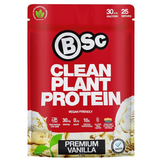 BSc Clean Plant Protein Premium Vanilla - 1kg