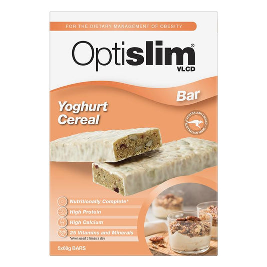 Optislim VLCD Bar Yoghurt Cereal 5 Pack - Balanced Meal Replacement – view 2
