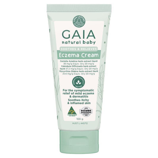 GAIA Natural Baby Eczema Cream - 100g for Mild Eczema Relief