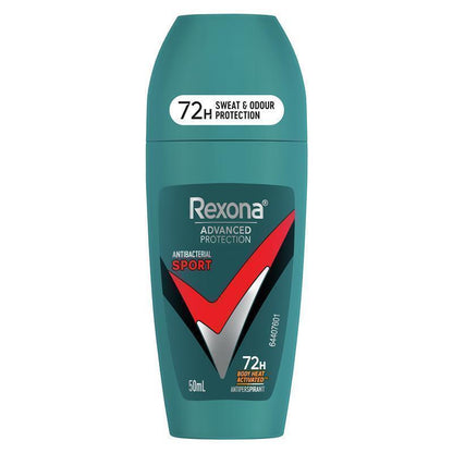 Rexona Men Sport Antiperspirant Roll-On Deodorant 50ml - 72h Protection