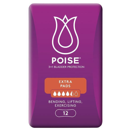 Poise Pads Extra 12 Pack - Reliable Bladder Leakage Protection-Auzzi Store