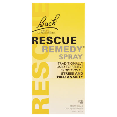 Bach® Rescue Remedy Spray 20ml – Natural Stress & Anxiety Relief, Vegan