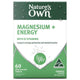 Nature's Own Magnesium + Energy Effervescent - 60 Tablets