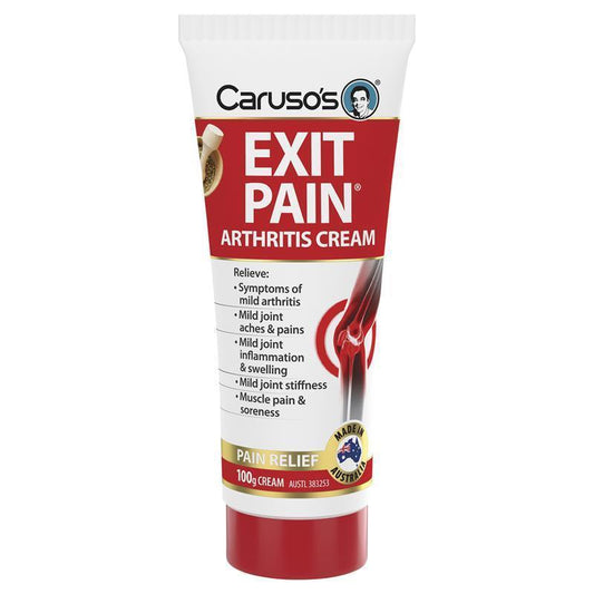 Caruso's Exit Pain Arthritis Cream 100g - Targeted Relief-Auzzi Store