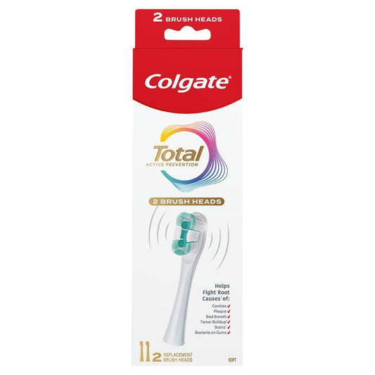 Colgate Total Advanced Battery Power Refills - 2 Pack for Ultimate Clean-Auzzi Store