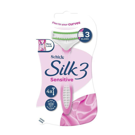Schick Xtreme 3 Women Sensitive 4 Disposable Razors - Smooth Shaving Experience-Auzzi Store