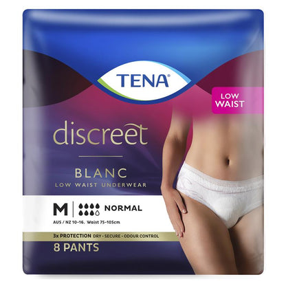TENA Pants Women's Discreet Medium 8 Pack - Comfortable Incontinence Underwear-Auzzi Store