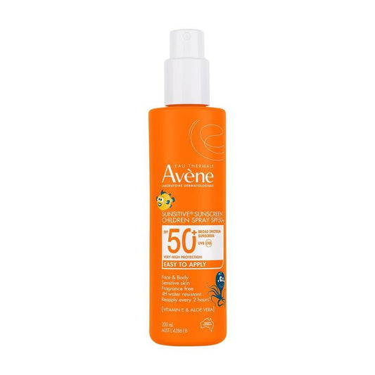 Avene Sunsitive Sunscreen Children Spray SPF 50+ 200ml - Ultimate UV Protection