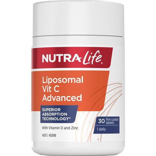 Nutra-Life Liposomal Vitamin C Advanced - 30 Tablets for Immune Support