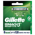 Gillette Mach3 Sensitive Razor Blade Refills - 8 Pack, 3 Blades