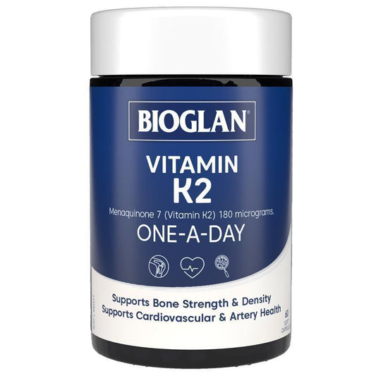 Bioglan Vitamin K2 Menaquinone 7 60 Capsules – Bone & Heart Support