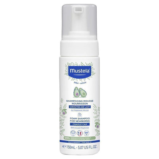 Mustela Newborn Foam Shampoo 150ml - Gentle Care for Delicate Scalps-Auzzi Store