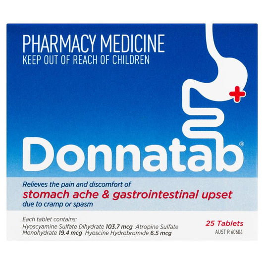 Donnatab Tablets - 25 Count for Stomach Relief-Auzzi Store