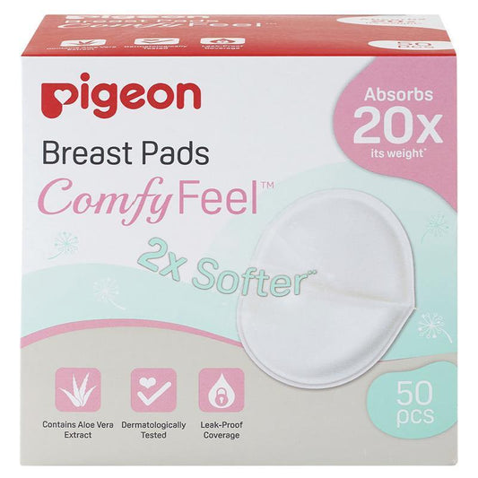 Pigeon Comfy Feel Breast Pads 50 Pieces - Comfort for Breastfeeding Moms