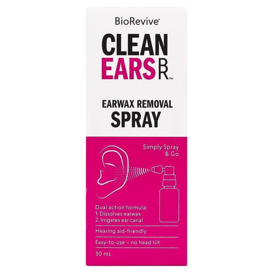 BioRevive Clean Ears Spray 30ml - Gentle Earwax Removal Solution-Auzzi Store