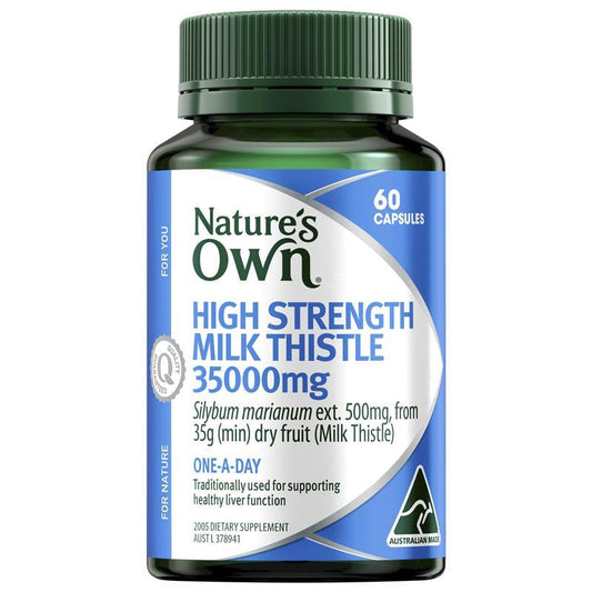 Nature's Own High Strength Milk Thistle 35000mg – 60 Capsules