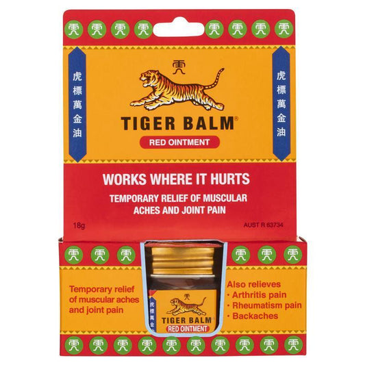 Tiger Balm Red Analgesic Ointment 18g - Fast Relief for Muscle Aches-Auzzi Store