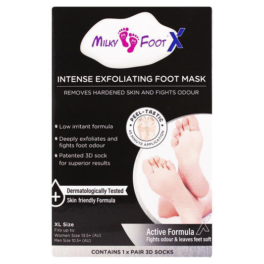 Milky Foot Active Intense Exfoliating Foot Mask XL - Revitalize Your Feet - Auzzi Store