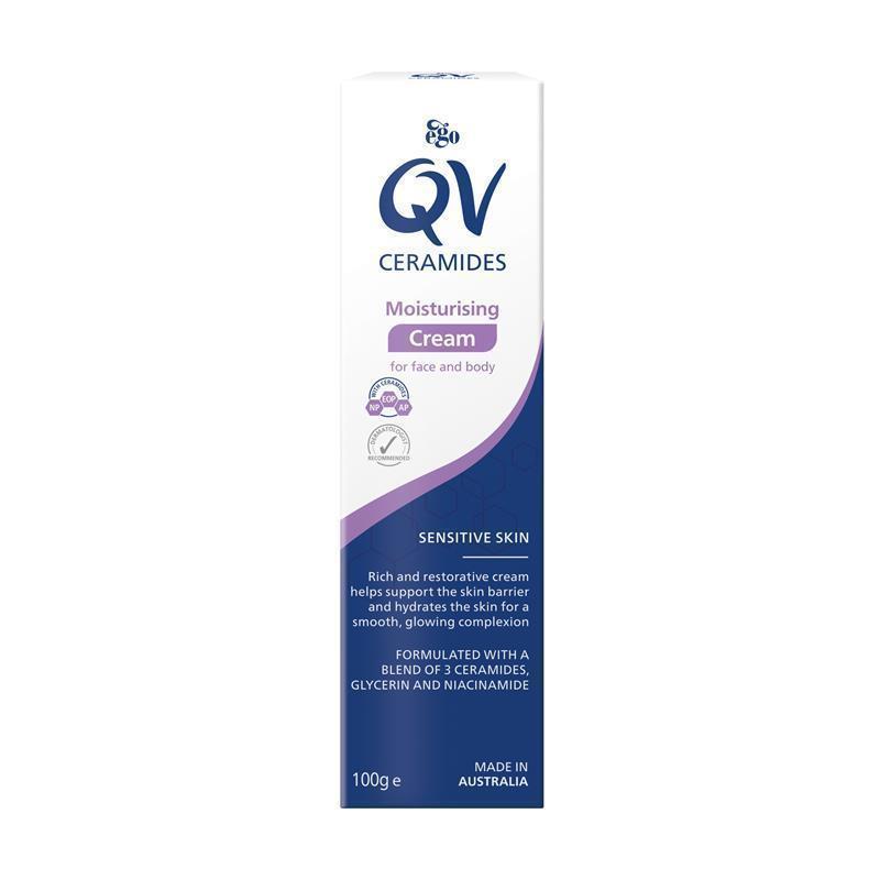 Ego QV Ceramides Cream 100g - Deep Hydration for Sensitive Skin-Auzzi Store