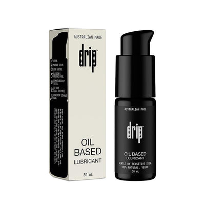 Drip 30ml Organic Oil-Based Lubricant – Natural, Glycerin-Free, Skin Safe
