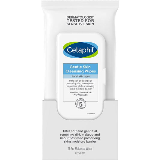 Cetaphil Gentle Skin Cleansing Cloths - 25 Pack-Auzzi Store