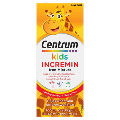 Centrum Kids Incremin Iron Mixture - Cherry Flavour 200ml