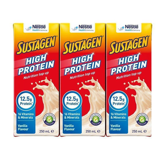 Sustagen Ready to Drink Multipack Vanilla 3 x 250ml - Nutritional Boost - Auzzistore