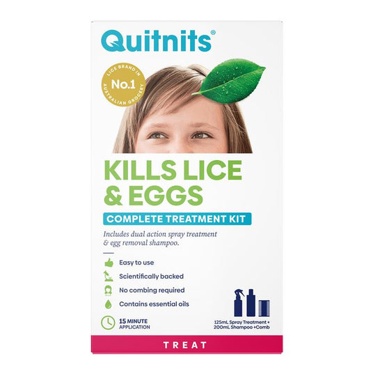 Quit Nits Complete Lice Kit 200ml & 125ml - All-in-One Solution-Auzzi Store