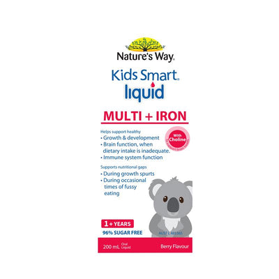 Nature's Way Kids Smart Liquid Multi + Iron - 200ml