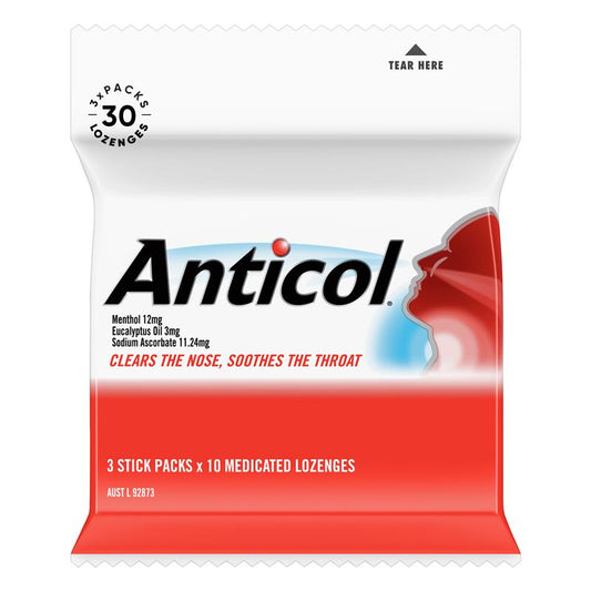 Allens Anticol 3x10 Lozenge Multipack - Natural Relief for Sore Throats-Auzzi Store