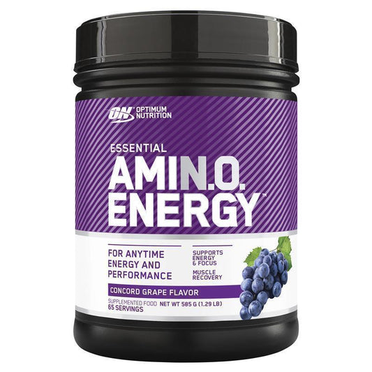 Optimum Nutrition Amino Energy Concord Grape 65 Serve 585g - Boost Energy & Muscle Recovery - Auzzi Store