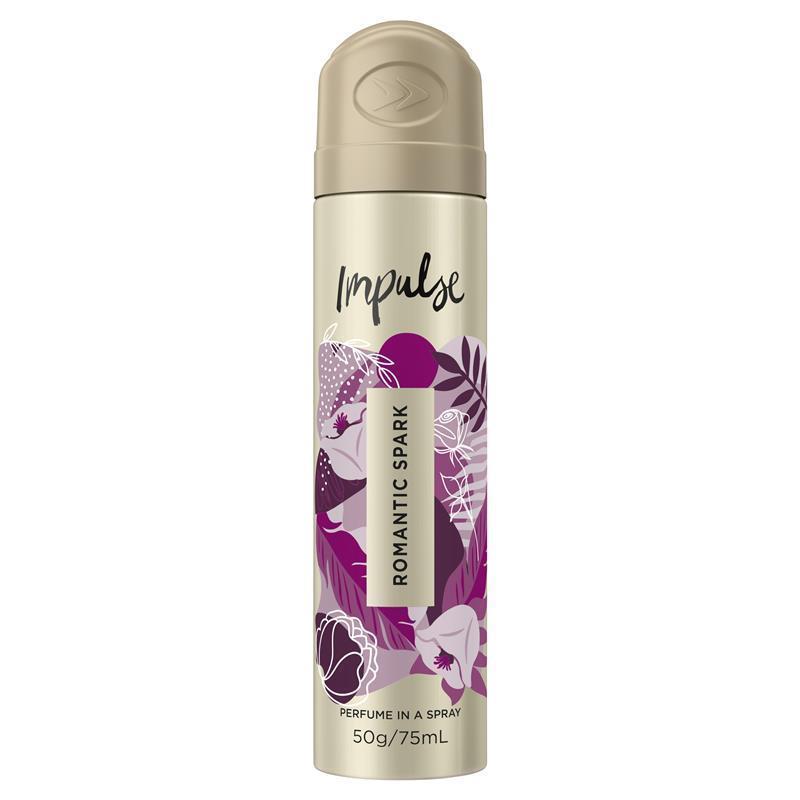 Impulse Romantic Spark Women's Aerosol Body Spray Deodorant 75ml