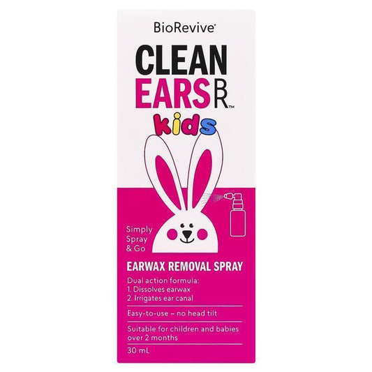 BioRevive Clean Ears Kids Spray - 30ml for Gentle Ear Care-Auzzi Store