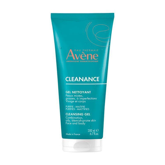 Avene Cleanance Cleansing Gel 200ml - Deep Cleanse Oily Skin