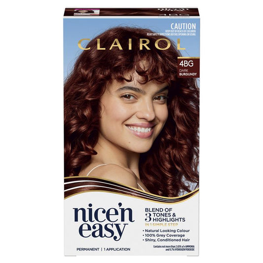 Clairol Nice N Easy 4BG Burgundy Permanent Hair Colour 173g – view 2