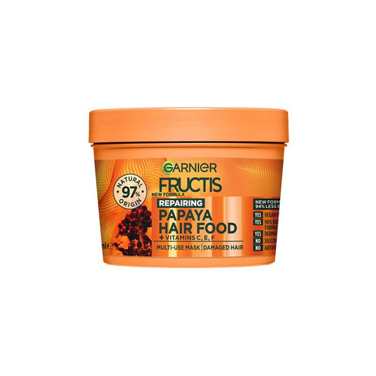 Garnier Fructis Repairing Papaya Hair Food 3-in-1 Mask - 390ml - Auzzi Store