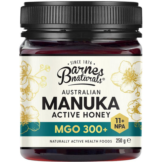 Barnes Naturals Australian Manuka Honey 250g MGO 300+ - Pure & Authentic - Auzzi Store