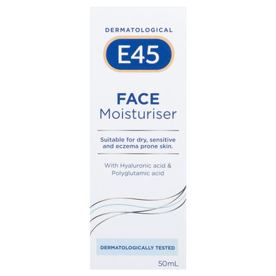 E45 Face Moisturiser 50ml - Hydrate Sensitive Skin