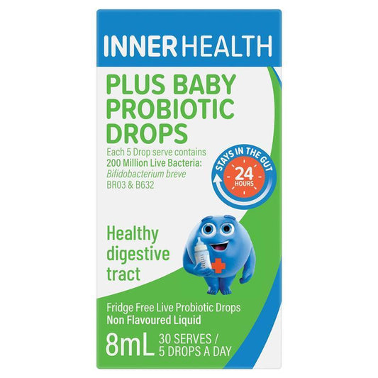 Inner Health Plus Baby Probiotic Drops 8mL for Digestion & Immunity - Auzzistore