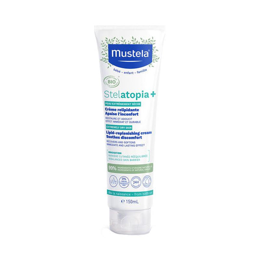 Mustela Stelatopia+ Lipid Replenishing Cream 150ml - Nourishing Care for Eczema-Prone Skin - Auzzistore