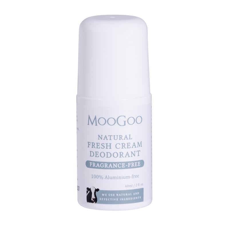 MooGoo Natural Aluminum-Free Deodorant Cream for Sensitive Skin, 60ml