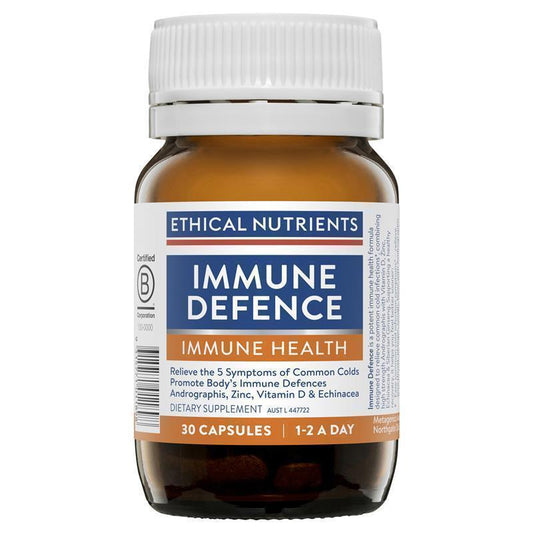 Ethical Nutrients Immune Defence - 30 Capsules for Cold Relief