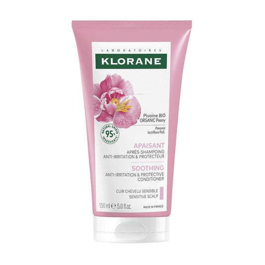 Klorane Conditioner with Organic Peony 150ml - Soothing Care for Sensitive Scalps - Auzzi Store