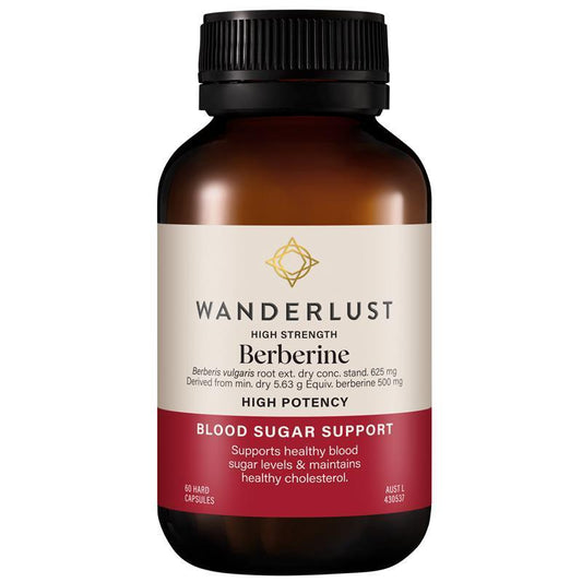 Wanderlust Berberine 60 Capsules - Blood Sugar Support