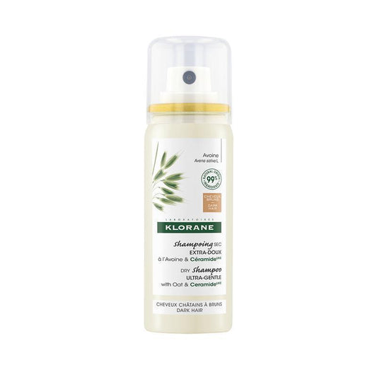 Klorane Dry Shampoo with Oat & Ceramide for Dark Hair - 50ml