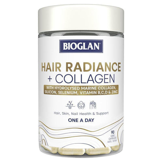 Bioglan Hair Radiance + Collagen 90 Capsules - Nourish Your Beauty
