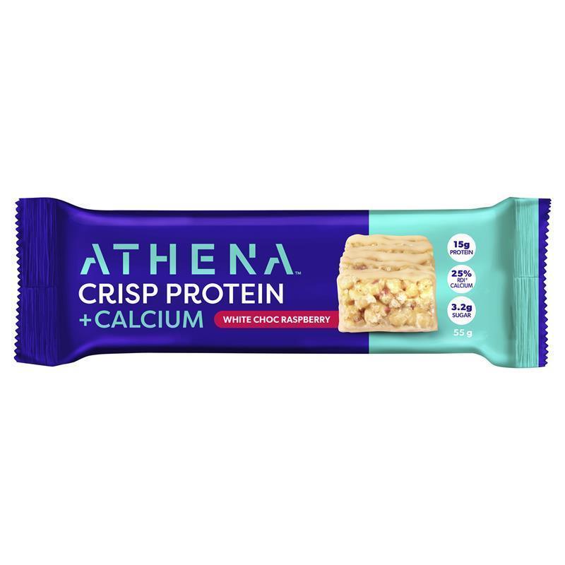 Athena Crisp Protein + Calcium Choc Raspberry Bar - 55g