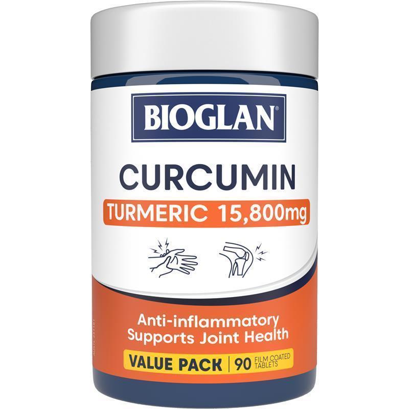 Bioglan Curcumin 90 Tablets with BioPerine for Joint Health