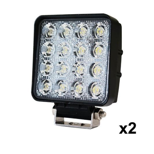 2PCS 48W LED Work Lights FLOOD Lamp Off Road 12V 24V Boat Camping Fishing 80w | Auzzi Store