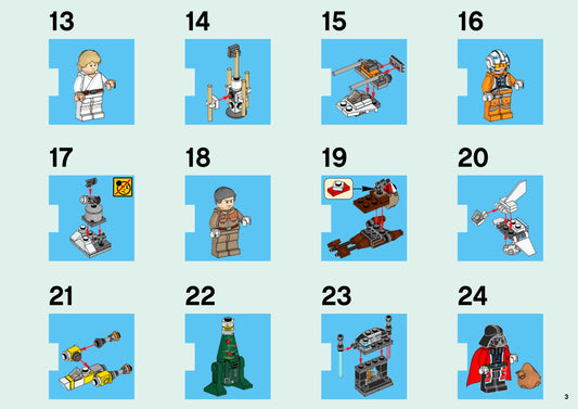 LEGO 75056 Star Wars Advent Calendar - Hoth Holiday Fun – view 2 - Auzzistore